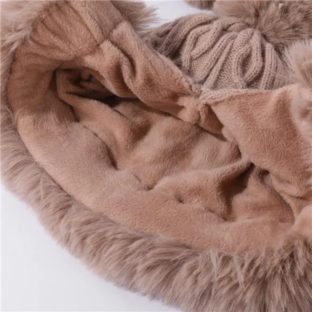 Women Winter Beanie Hat Ear Flaps Sherpa Knit Fleece, A3-Naibai_7